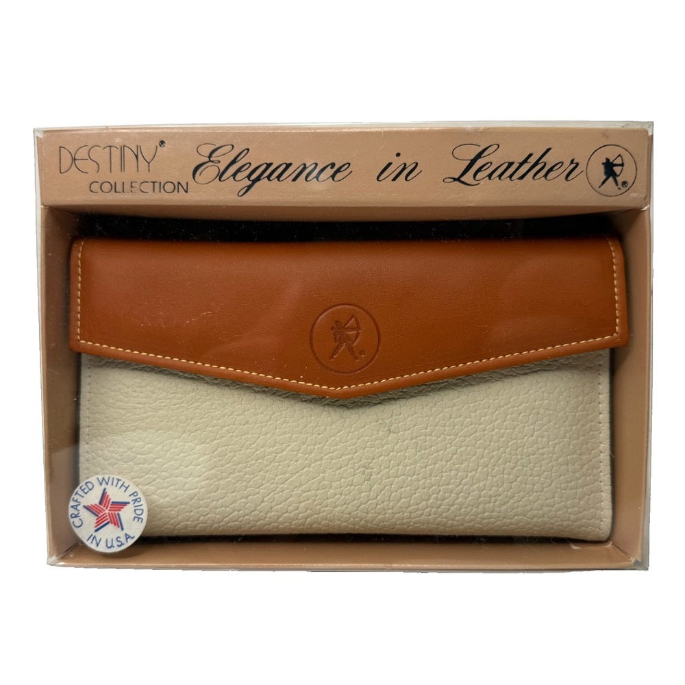 Vintage 1970s Destiny Collection Leather Wallet Made in USA